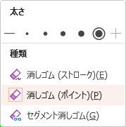 消しゴム（ポイント）